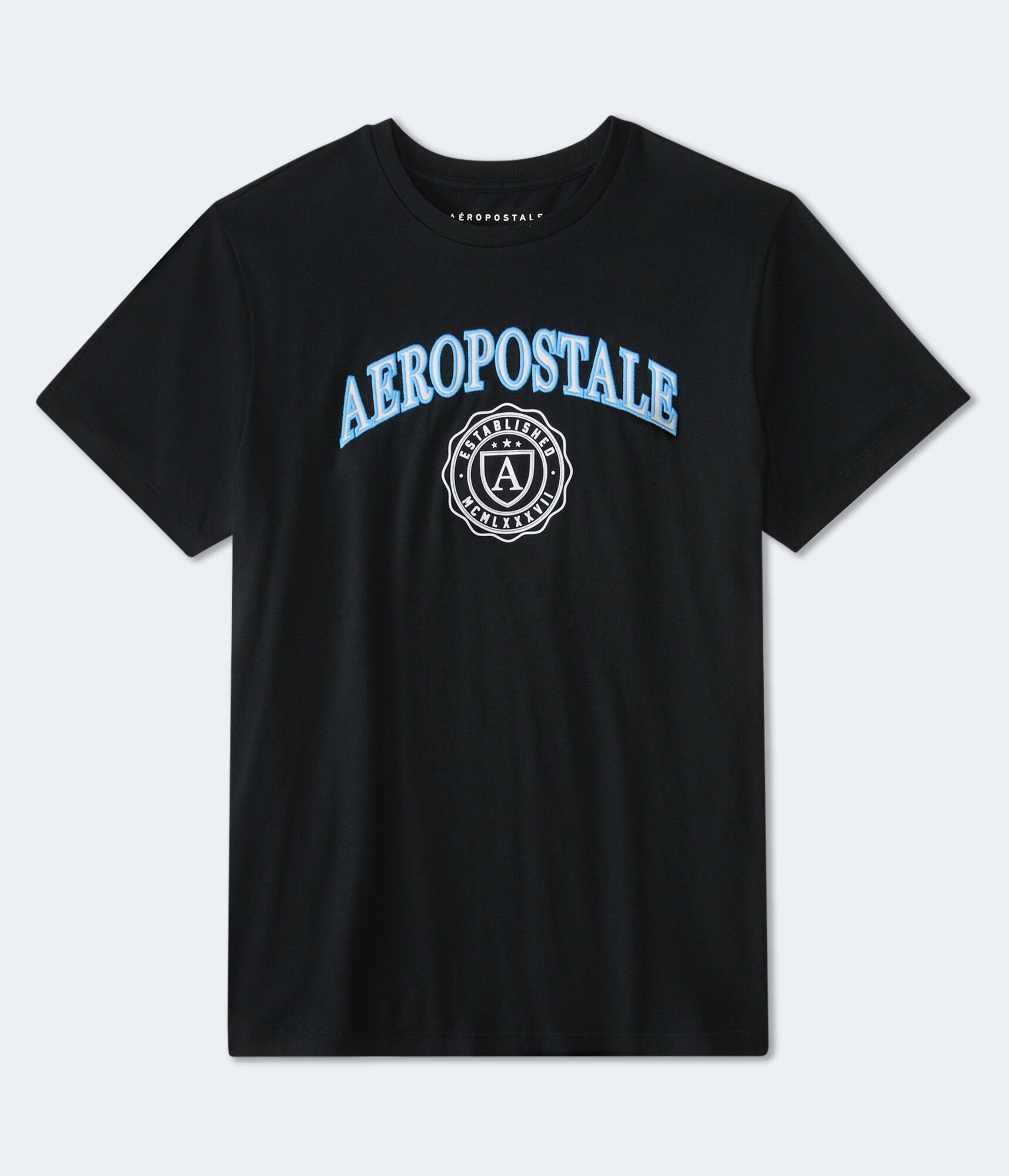 

Футболка с графическим принтом Aeropostale Shield Crest, черный