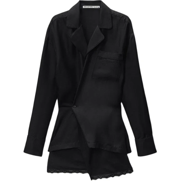Платье мини wrap Alexander Wang, Black