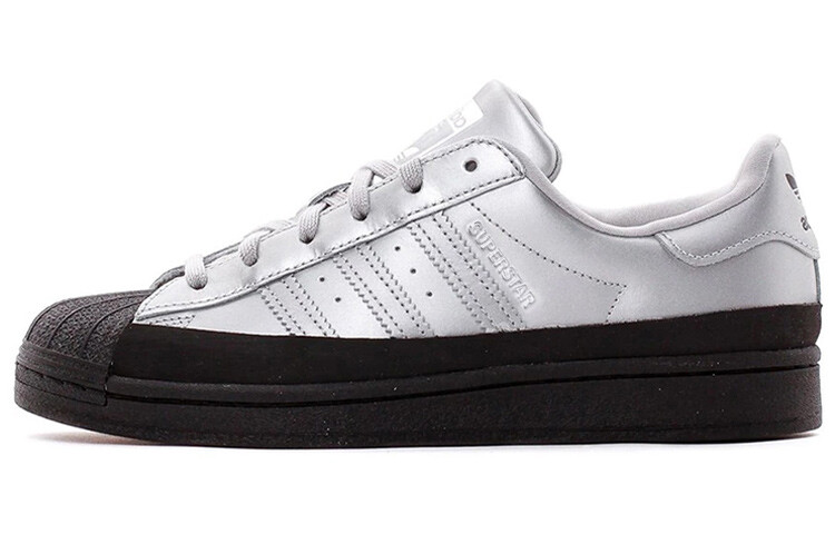 Кроссовки Adidas Originals Superstar Silver Metallic Black Women's