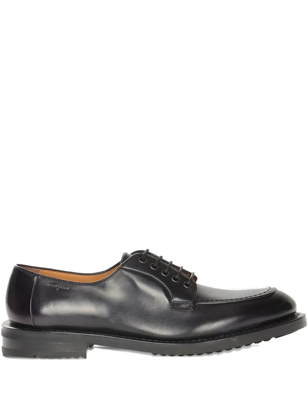 

Дерби на шнуровке Ferragamo, черный