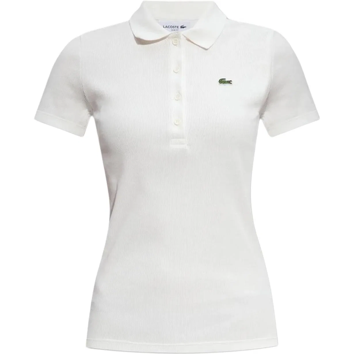Поло LACOSTE с логотипом, White