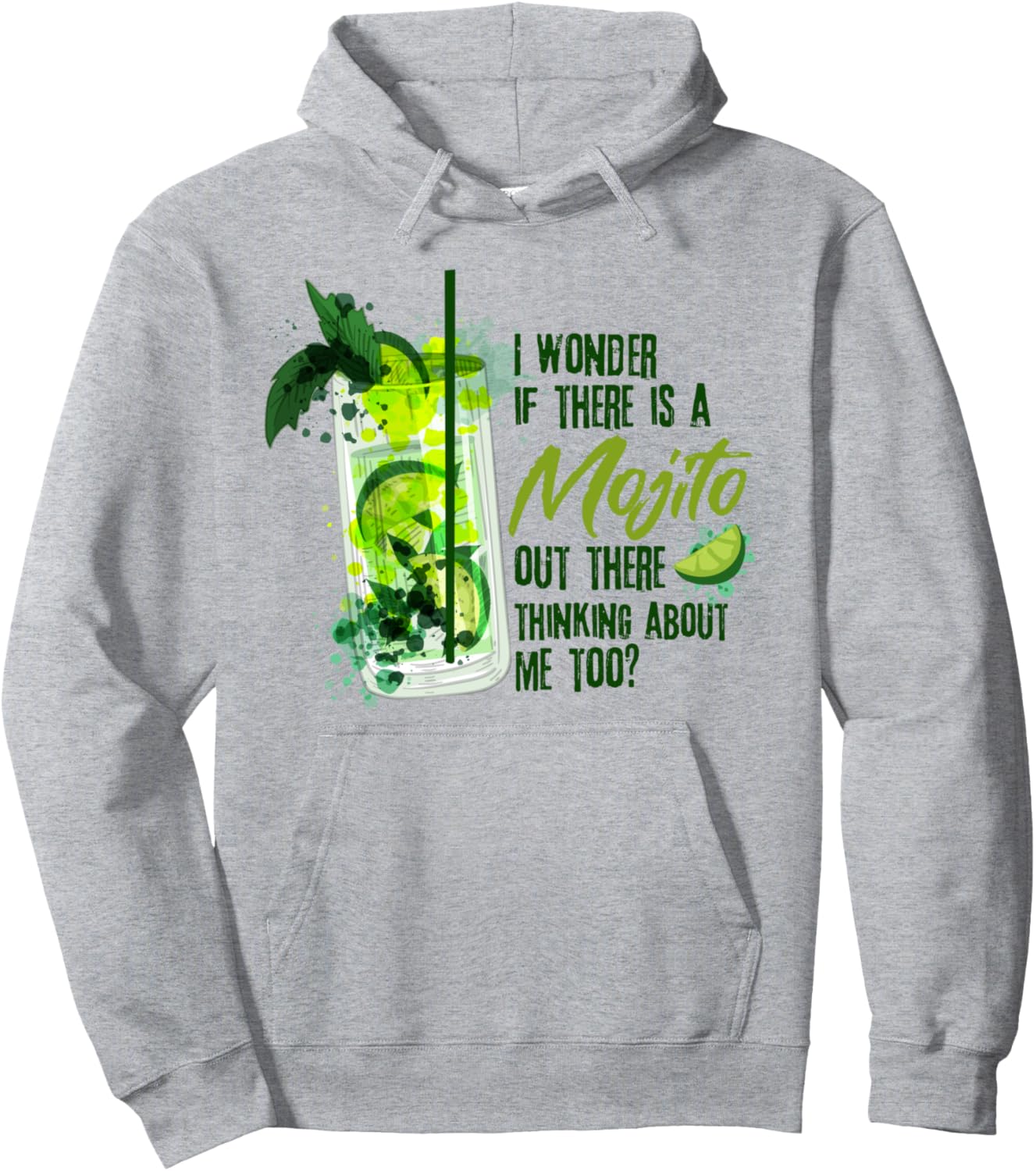 

Любитель коктейлей, любитель алкоголя, саке, мохито, вечеринка, худи Mojito Gift, серый