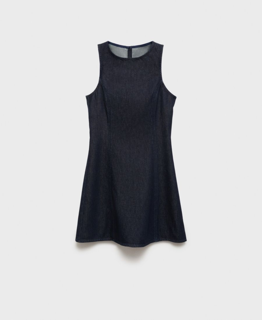 

Женское короткое джинсовое платье MANGO, Open Blue