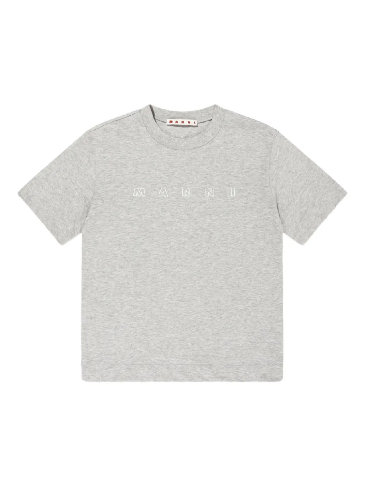 

Marni Kids футболка с логотипом, серый