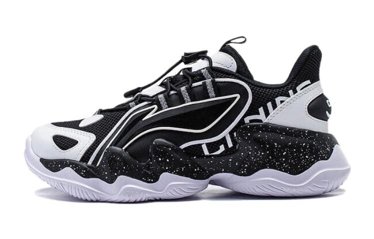 

Кроссовки LINING YOUNG Kids Lifestyle Shoes GS Low-top Black/White, черный/белый