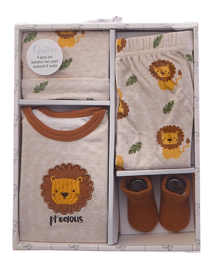 

Набор для новорожденных Quiltex Precious из 4 предметов, бежевый