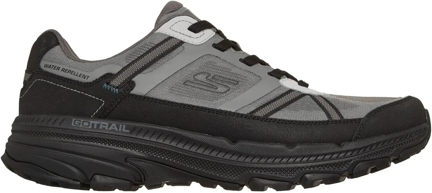 Мужские кроссовки Skechers Go Run Trail Altitude 2.0 Altaridge, Gray Leather Textile Multi Trim — фото 4