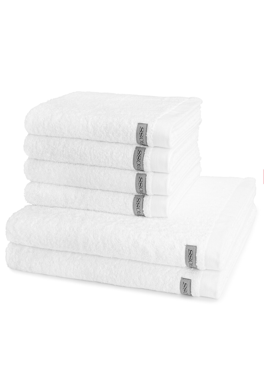 

Полотенце для ванной Ross 4 X 2 X Duschtuch im Set Sinfonie, белый