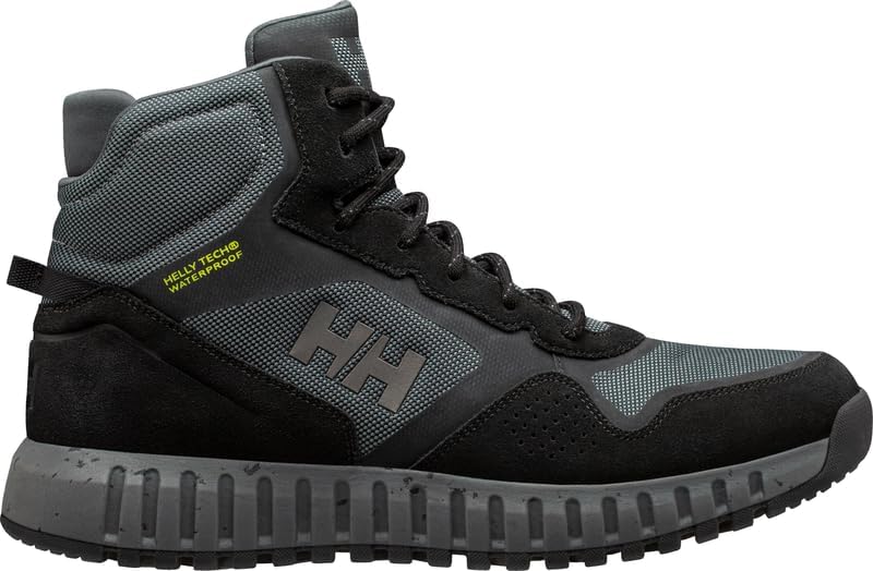 Мужские водонепроницаемые походные ботинки Helly-Hansen Monashee ULLR HELLY TECH, швы HH Seam-Shield, премиальная замша, кожа LWG, DWR без PFC, черный/угольный — фото 4