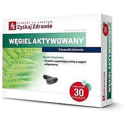 

Aktivkohle Get Health 30 капсул для лечения диареи и отравлений, Zyskaj Zdrowie