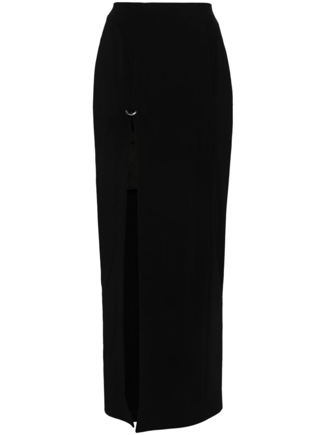 

Mugler юбка макси с боковыми разрезами, черный