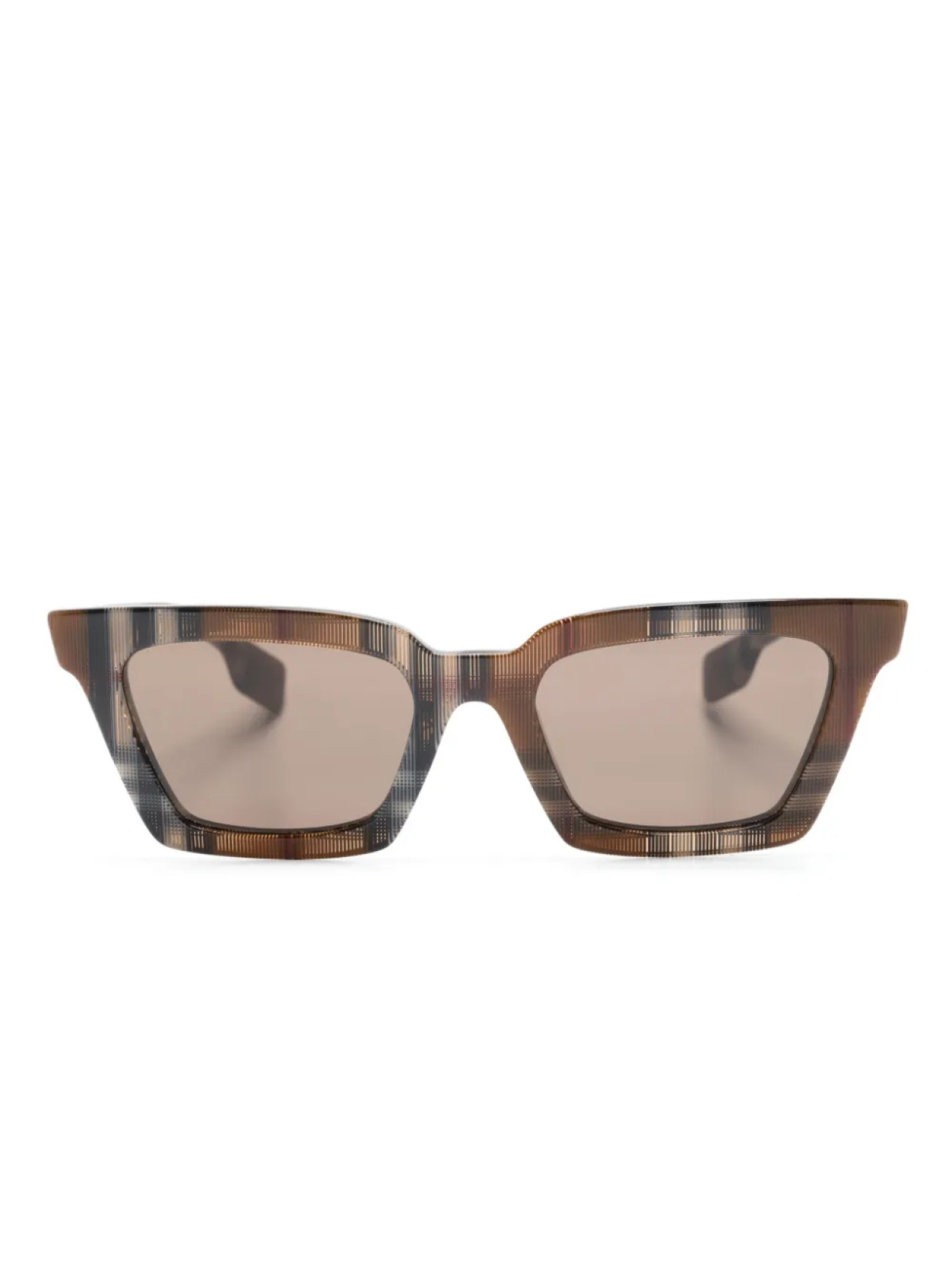 

Burberry Eyewear солнцезащитные очки в квадратной оправе, коричневый