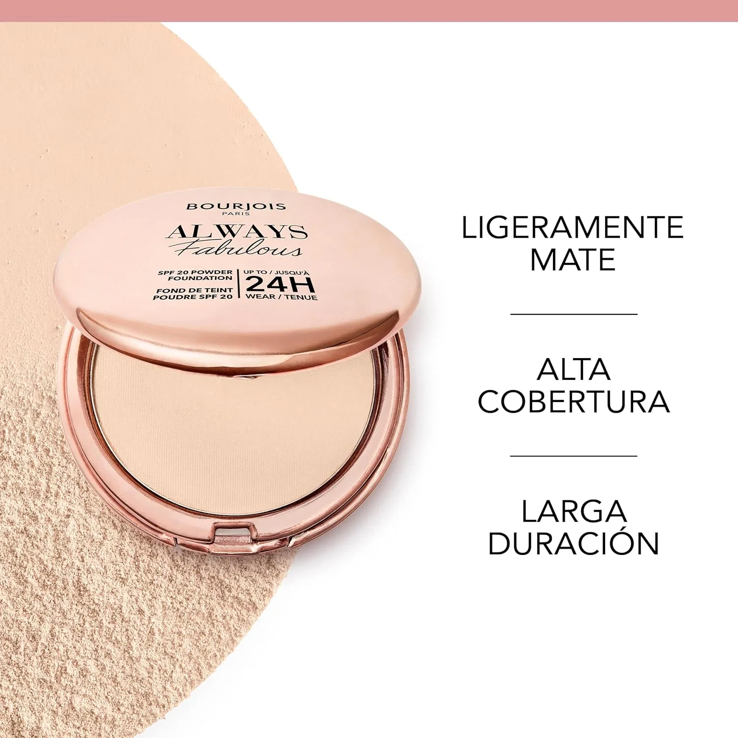 Пудра «Always Fabulous Powder 100 Rose Ivory» от Bourjois Bourjois, 100 - Ivory — фото 4