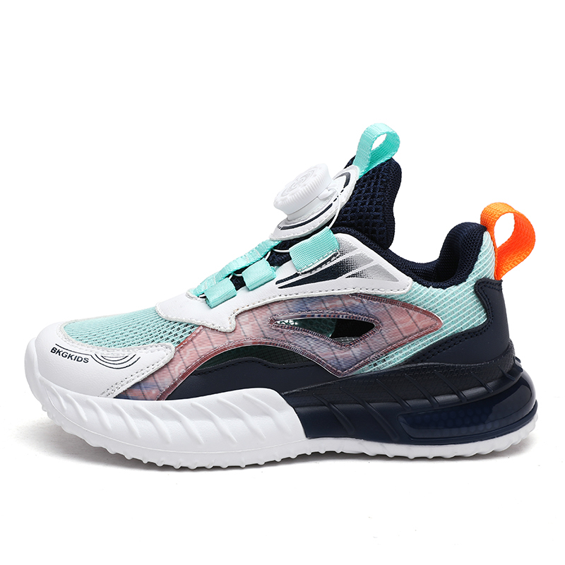 

Дышащие амортизирующие легкие низкие беговые кроссовки для детей с устойчивостью к истиранию BKG, темно-синий