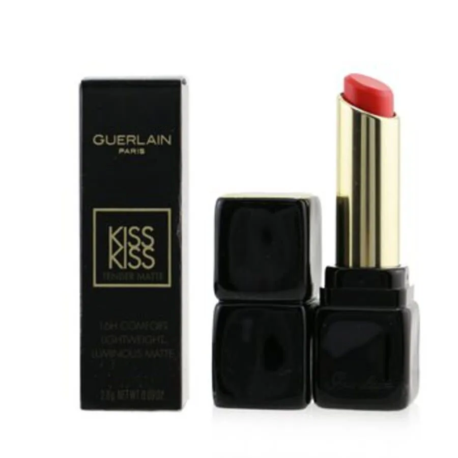 Guerlain - Помада Kisskiss Tender Matte - № 520 Sexy Coral 2,8 г/0,09 унции, коралловый — фото 2