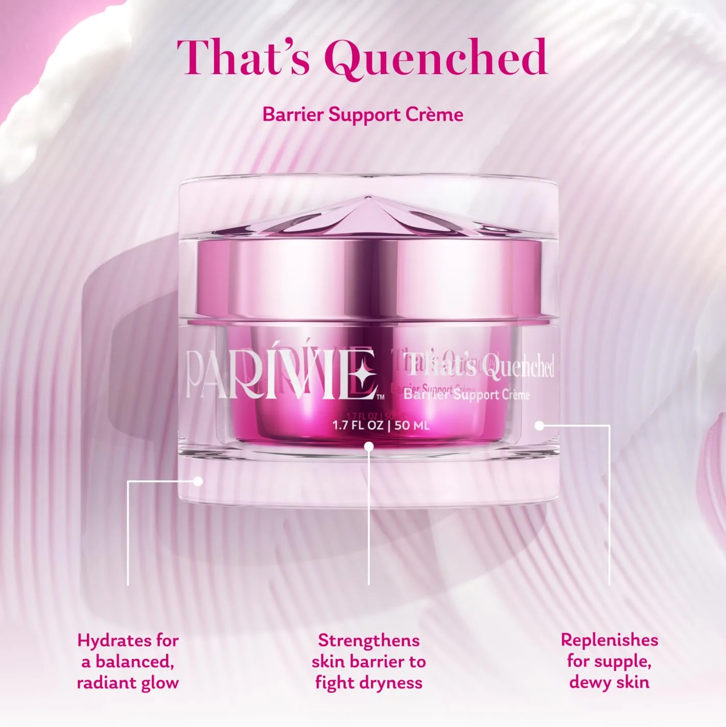 Крем для лица Parivie — Увлажняющий That's Quenched Barrier Support Crème с технологией inPHinite Youth — фото 3