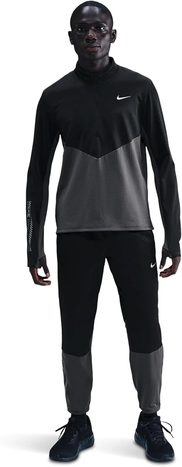 Мужская термофутболка Nike Thermo-fit Winterized Pacer с половинной молнией