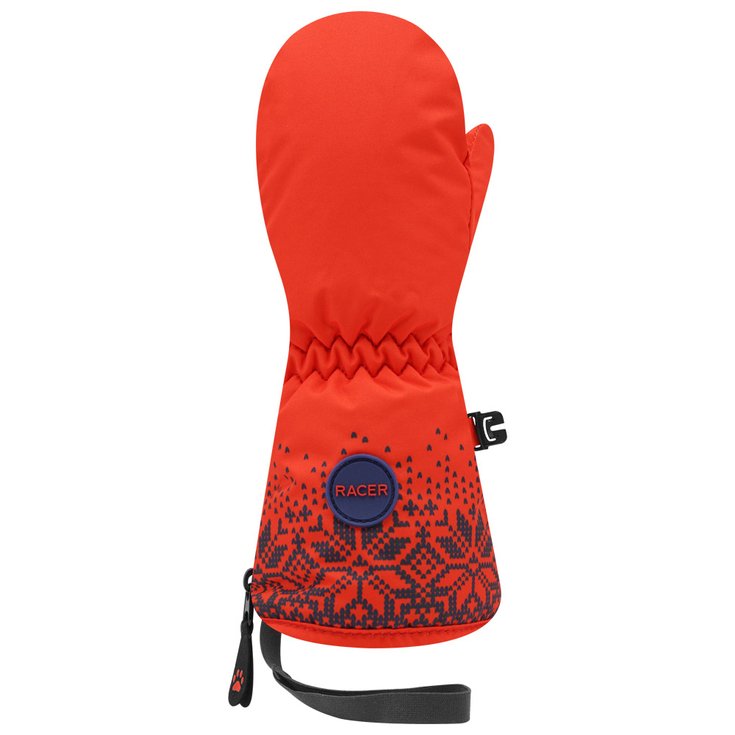

Варежки детские с принтом 3 красные - 12 м Racer