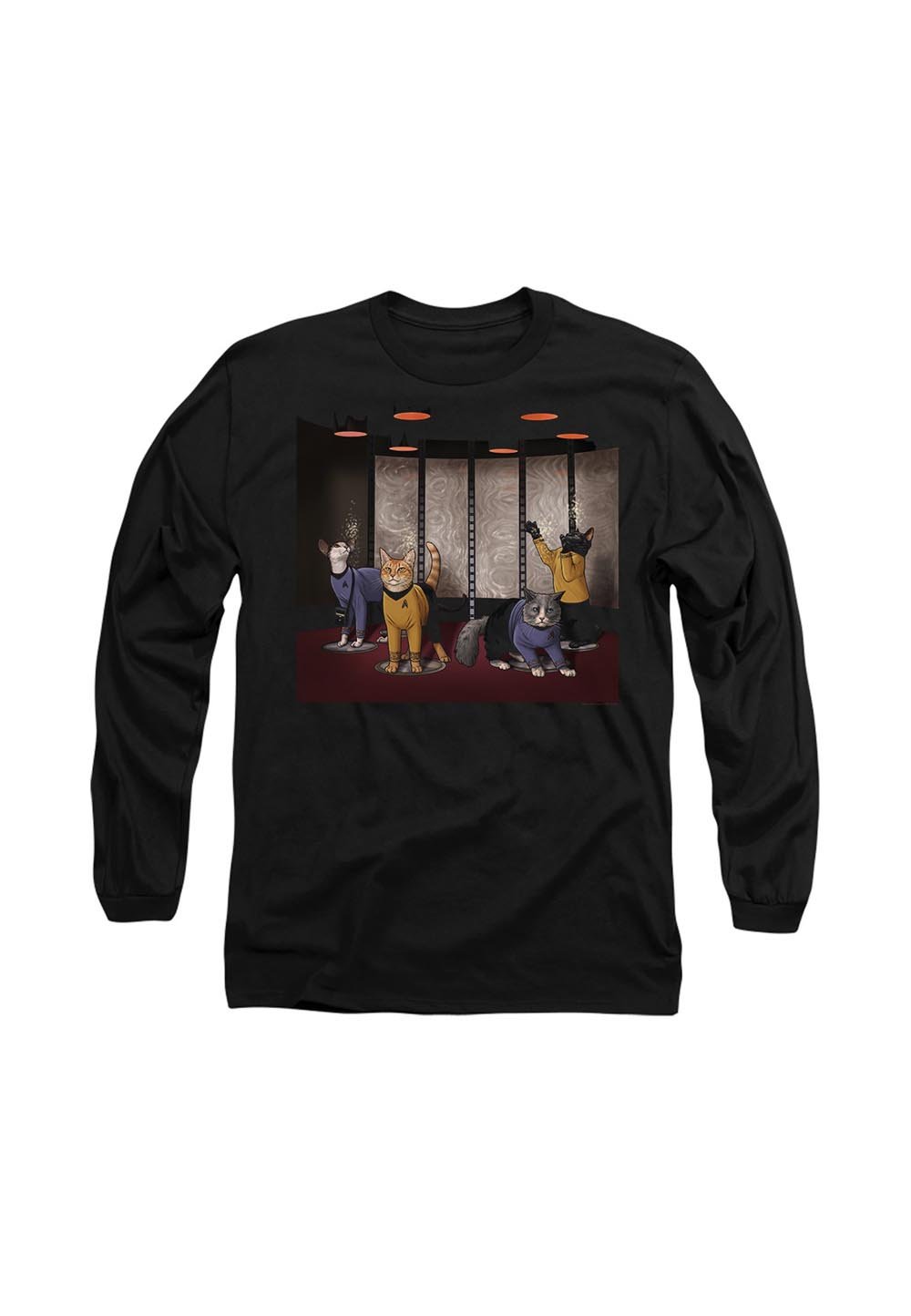 

Топ с длинными рукавами STAR TREK BEAM MEOW UP Cotton Soul, черный