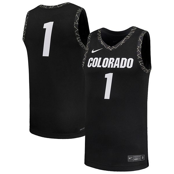 Мужская баскетбольная майка Colorado Buffaloes #1 черная Nike — фото 2
