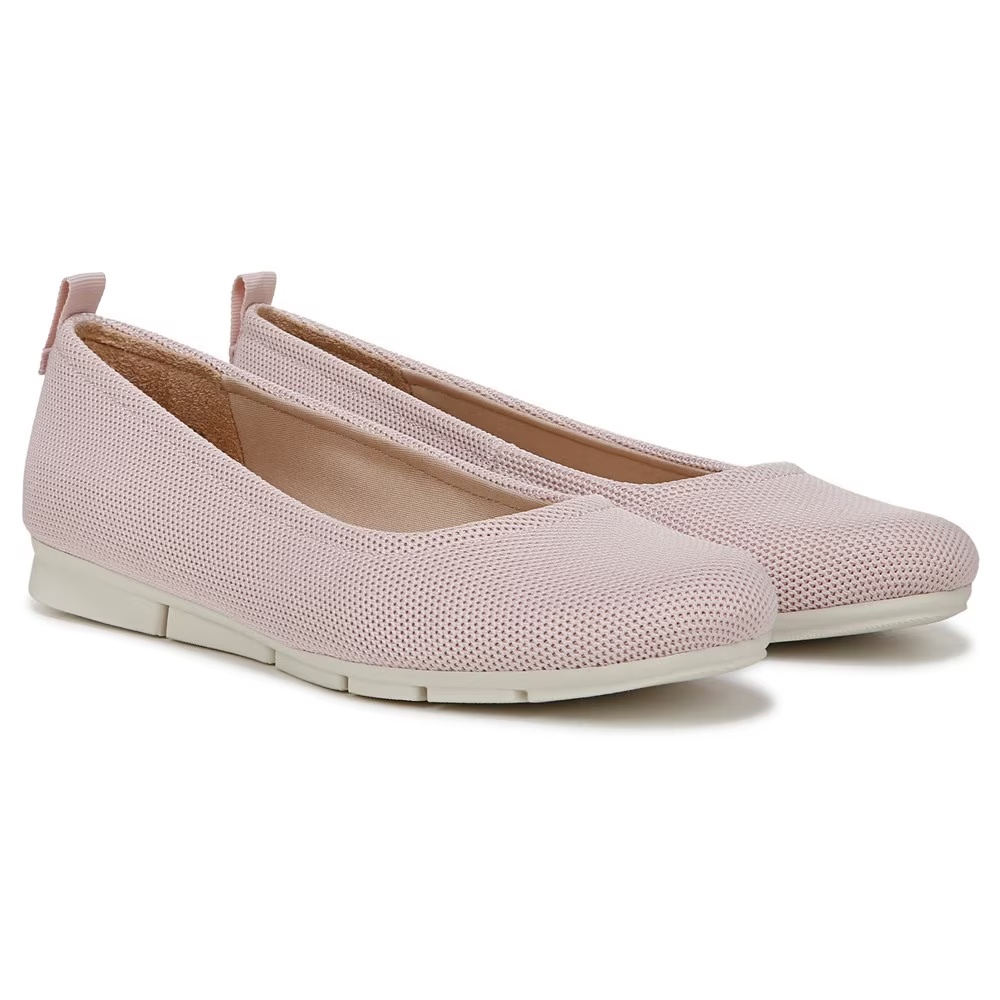 Балетки без застежек Dr. Scholl'S, blush pink knit fabric