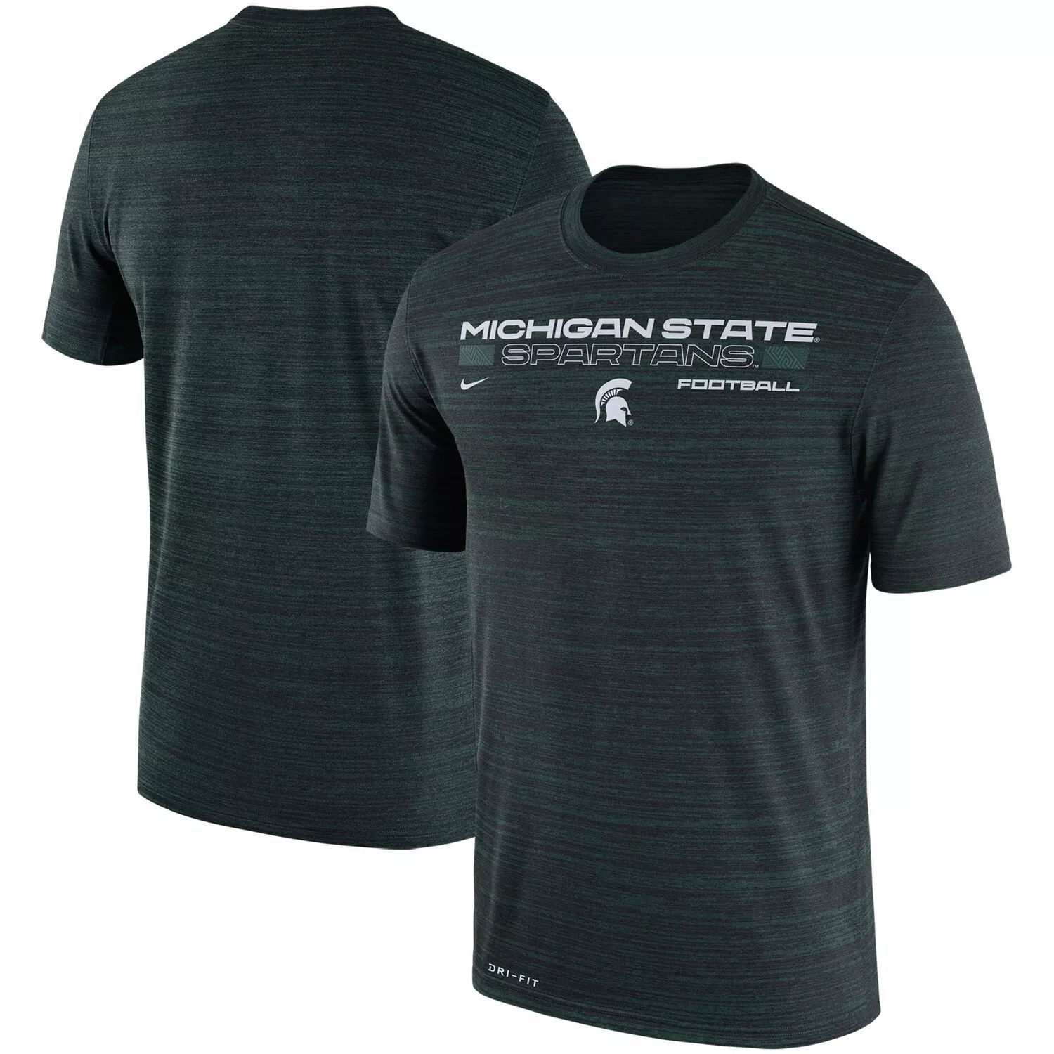 

Мужская зеленая футболка Nike Michigan State Spartans Velocity Legend Dri-Fit Performance, Зеленый, Мужская зеленая футболка Nike Michigan State Spartans Velocity Legend Dri-Fit Performance