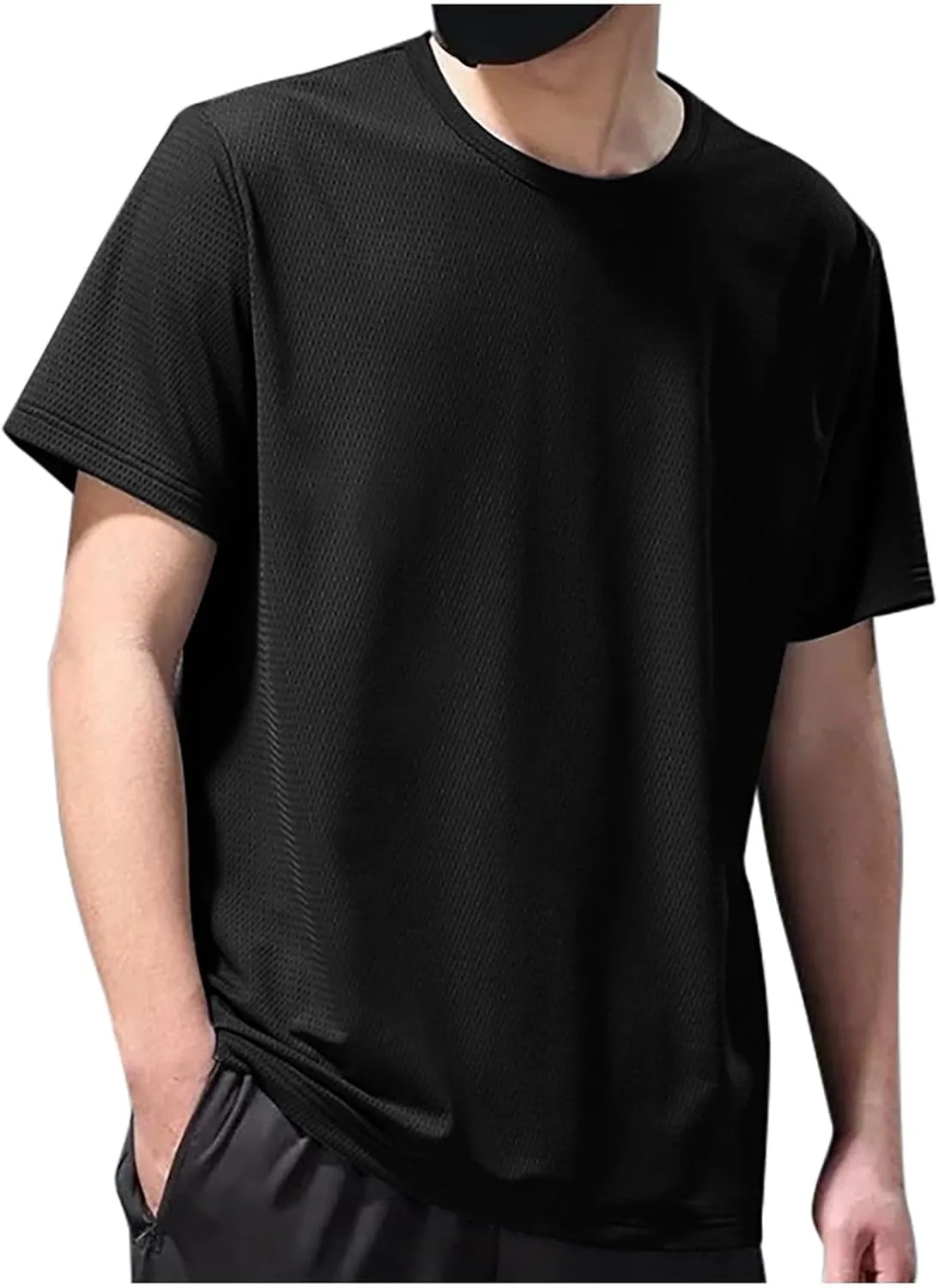 

Мужская футболка для тренировок Ice Silk, дышащая, с коротким рукавом