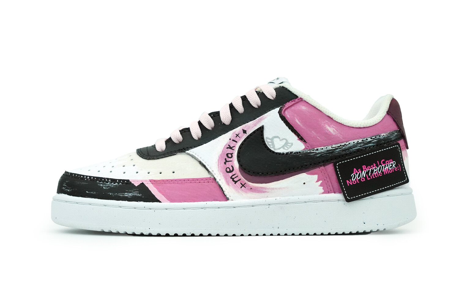 

Кроссовки Nike Court Vision 1 Skateboarding Shoes Women's Low-top Black, цвет Soul Party Women's Style