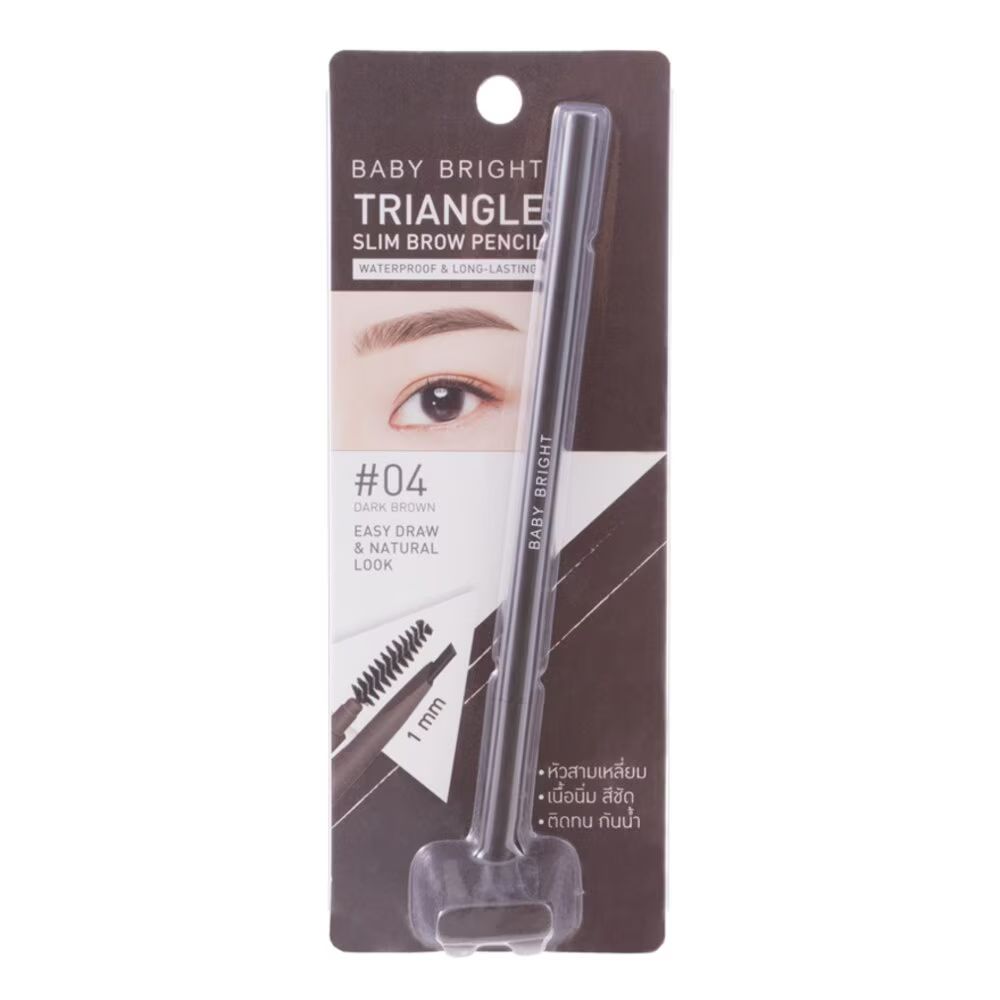 

Baby Bright Карандаш для бровей Triangle Slim 7G. 04 Темно-коричневый, Dark Brown