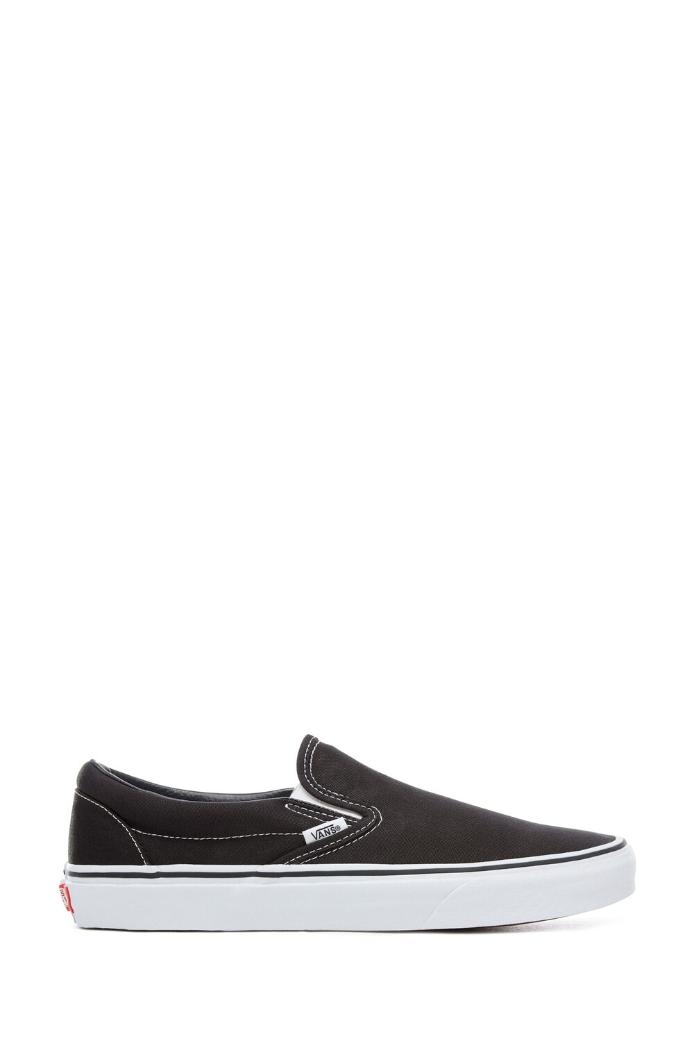 Женские классические спортивные кроссовки без шнуровки Vans, черный — фото 2