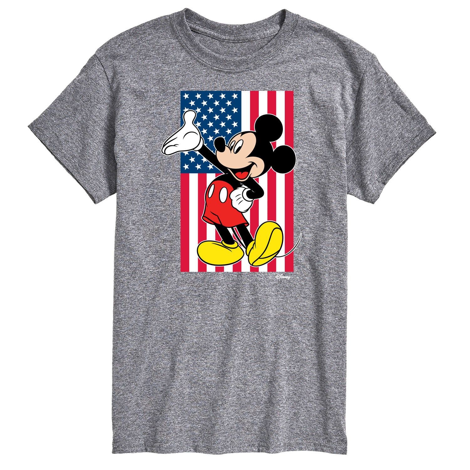 

Футболка с большим и высоким флагом Disney's Mickey Mouse License, серый