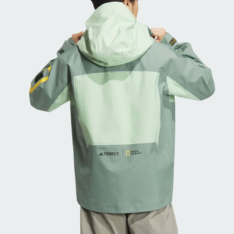National Geographic X Куртка для мужчин, цвет пыльно-зеленый Adidas, зеленый — фото 3