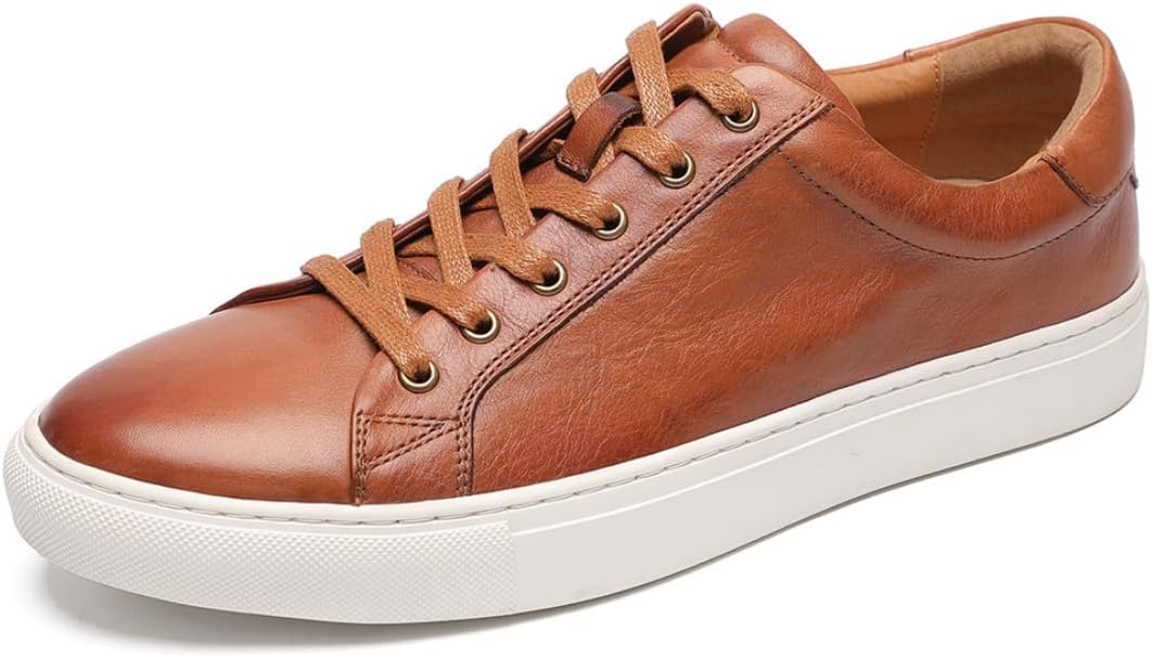 

Мужские кроссовки FIAVOM, мода, повседневные, из цельной кожи, спортивная обувь для мужчин, коричневый