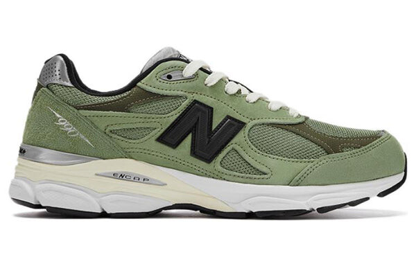 Кроссовки x jjjjound 990v3 made in usa 'olive' New Balance, зеленый — фото 2