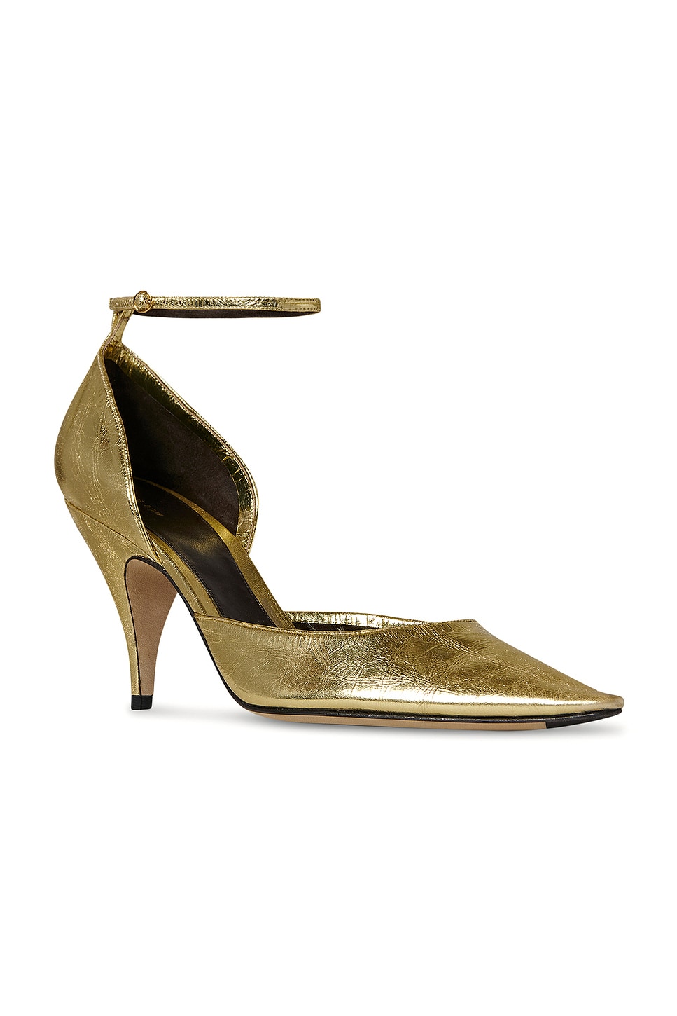 Туфли Liisa D'orsay на каблуке The Row, Gold — фото 2