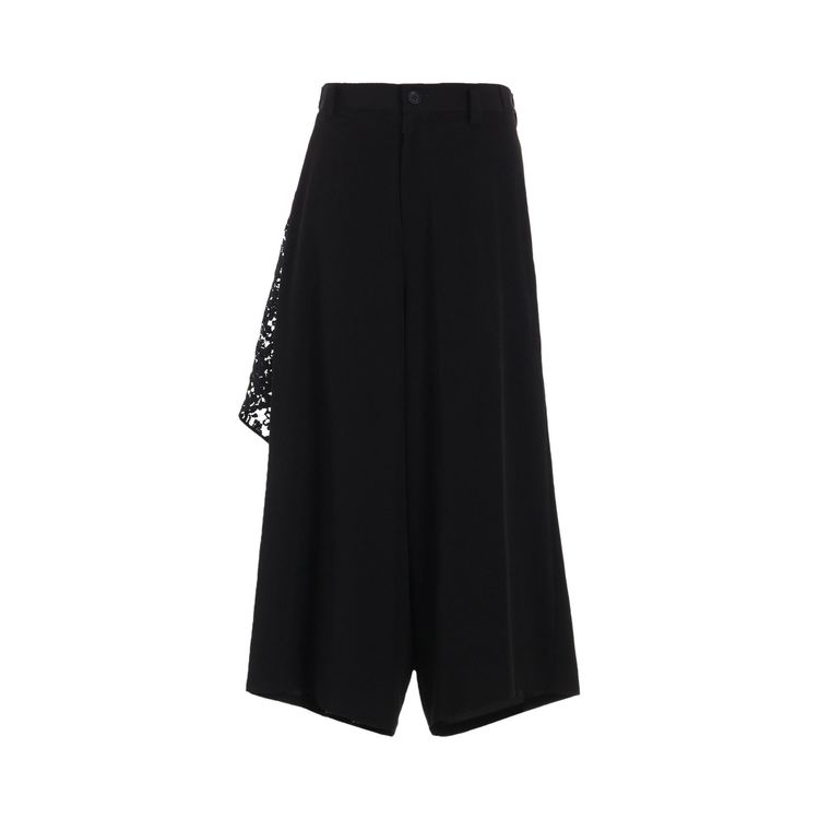 

Брюки Yohji Yamamoto Backside Draped D Pants 'Black', черный