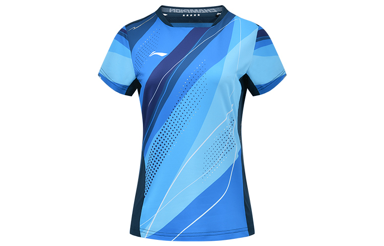 

Футболка для настольного тенниса LiNing Vibrant Blue женская