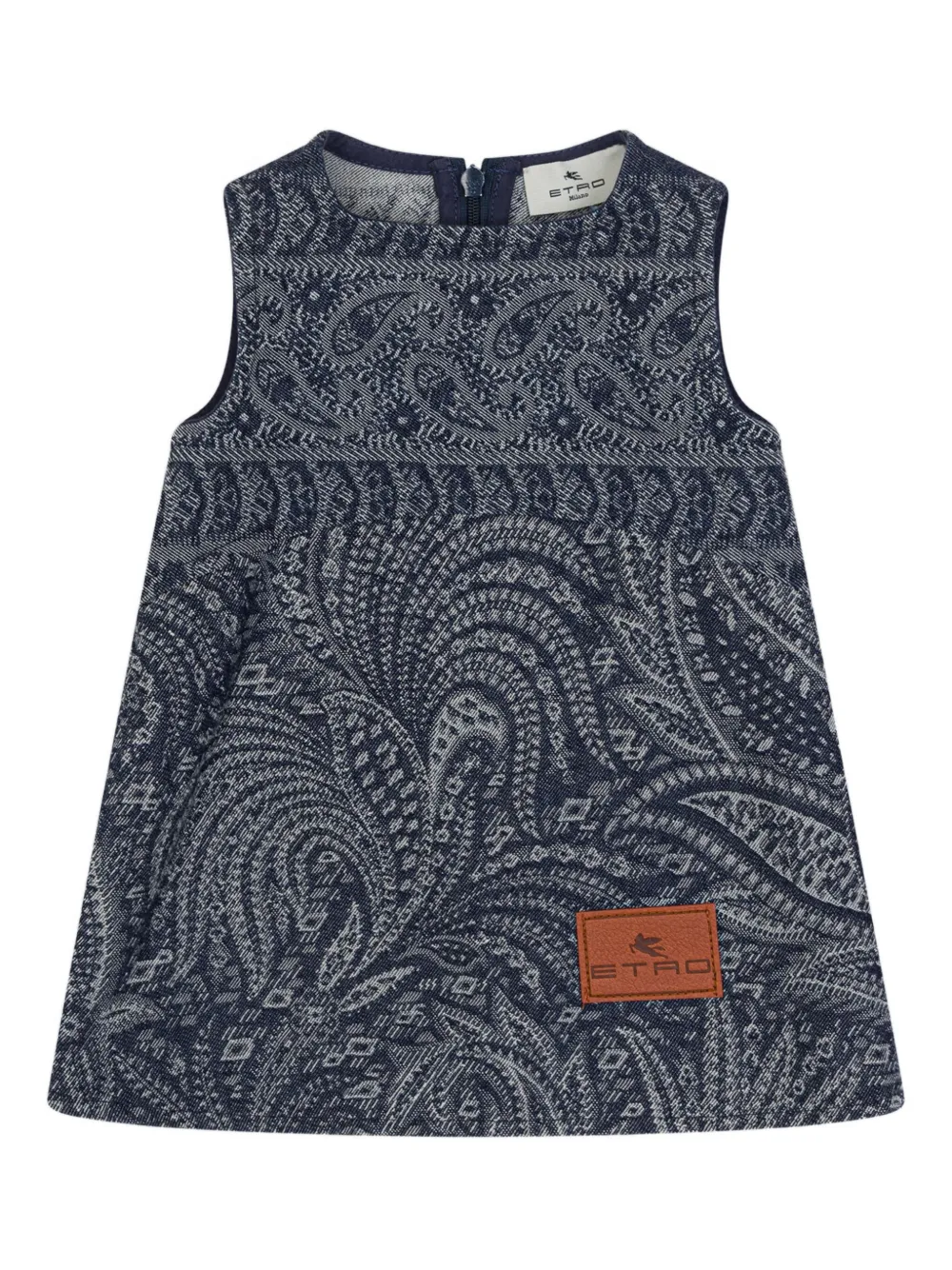 

Платье из жаккарда с узором пейсли ETRO KIDS, синий