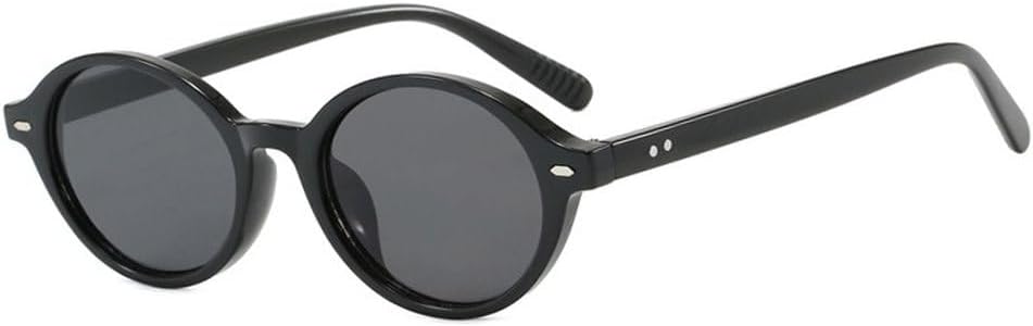 

Женские солнцезащитные очки в стиле ретро, ​​маленькие овальные, модные, конфетных оттенков, с защитой от УФ-излучения UV400; мужские солнцезащитные очки в стиле панк с заклепками SKFGNX, Black Grey