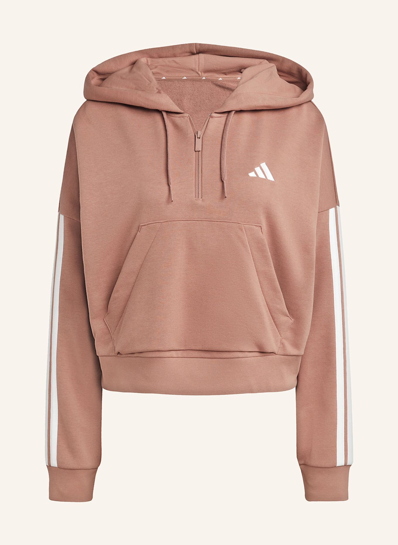 

Худи Essentials с тремя полосками Adidas, розовый