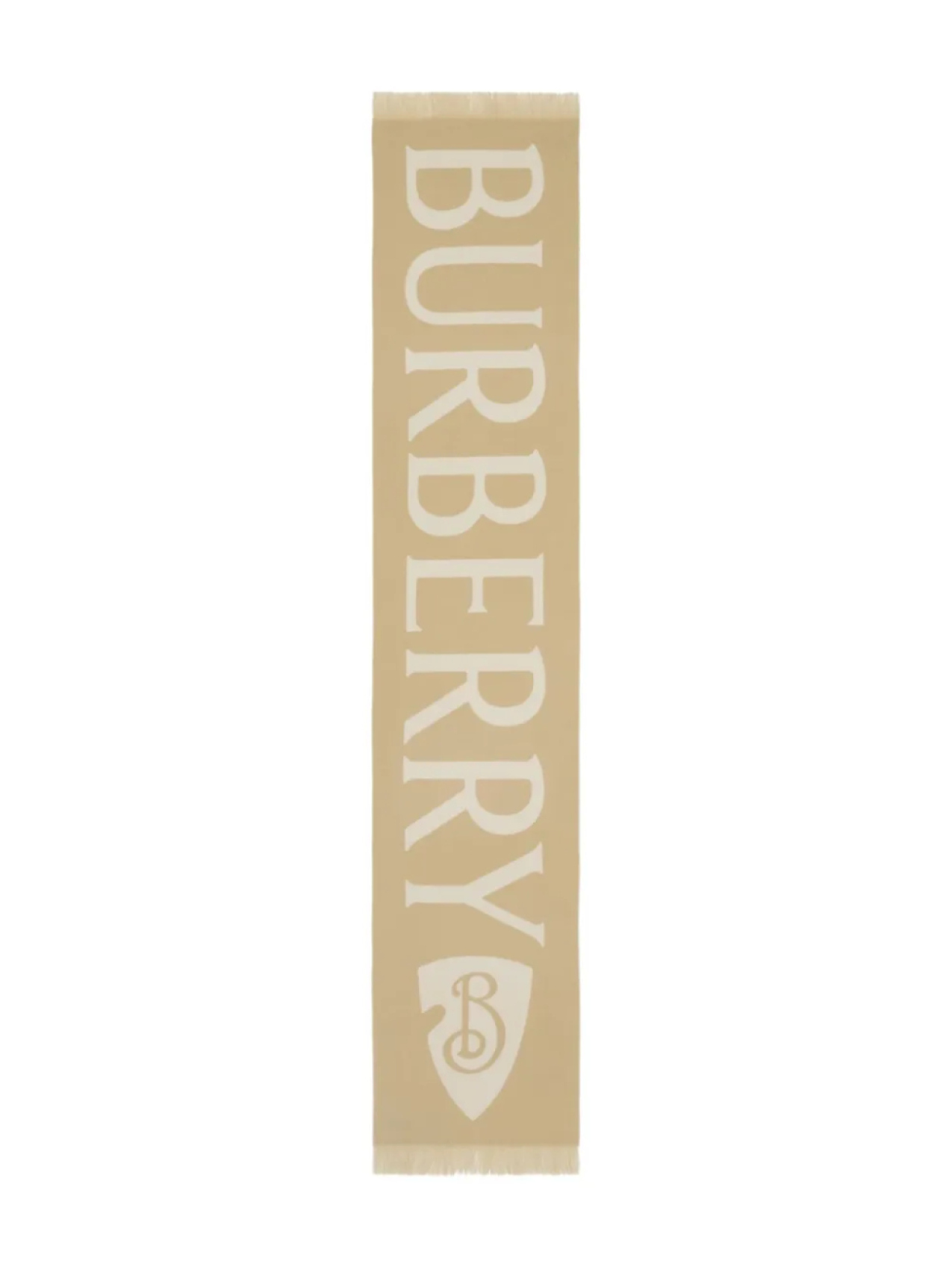 

Burberry шерстяной шарф с жаккардовым логотипом, нейтральный