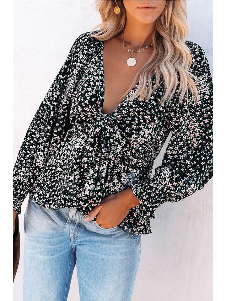 

Блуза Milan Kiss Bluse, черный/белый