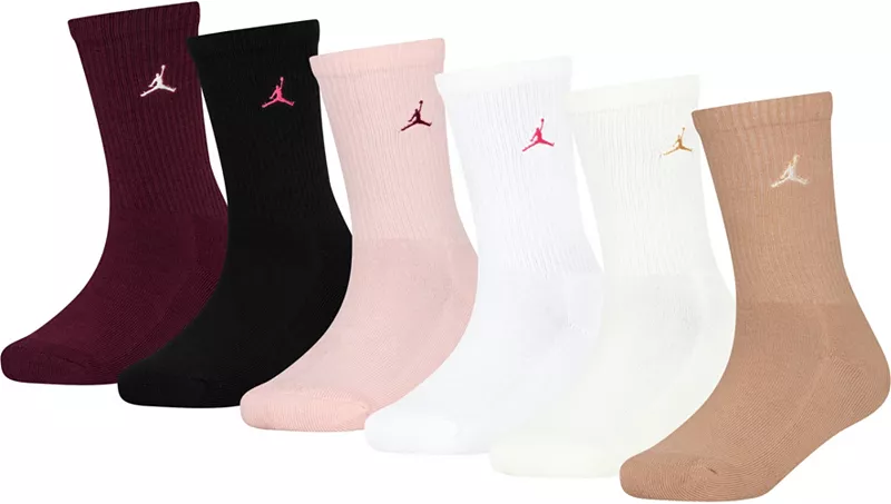 

Набор из 6 пар носков Jordan Youth Everyday Essential Crew, цвет Night Maroon