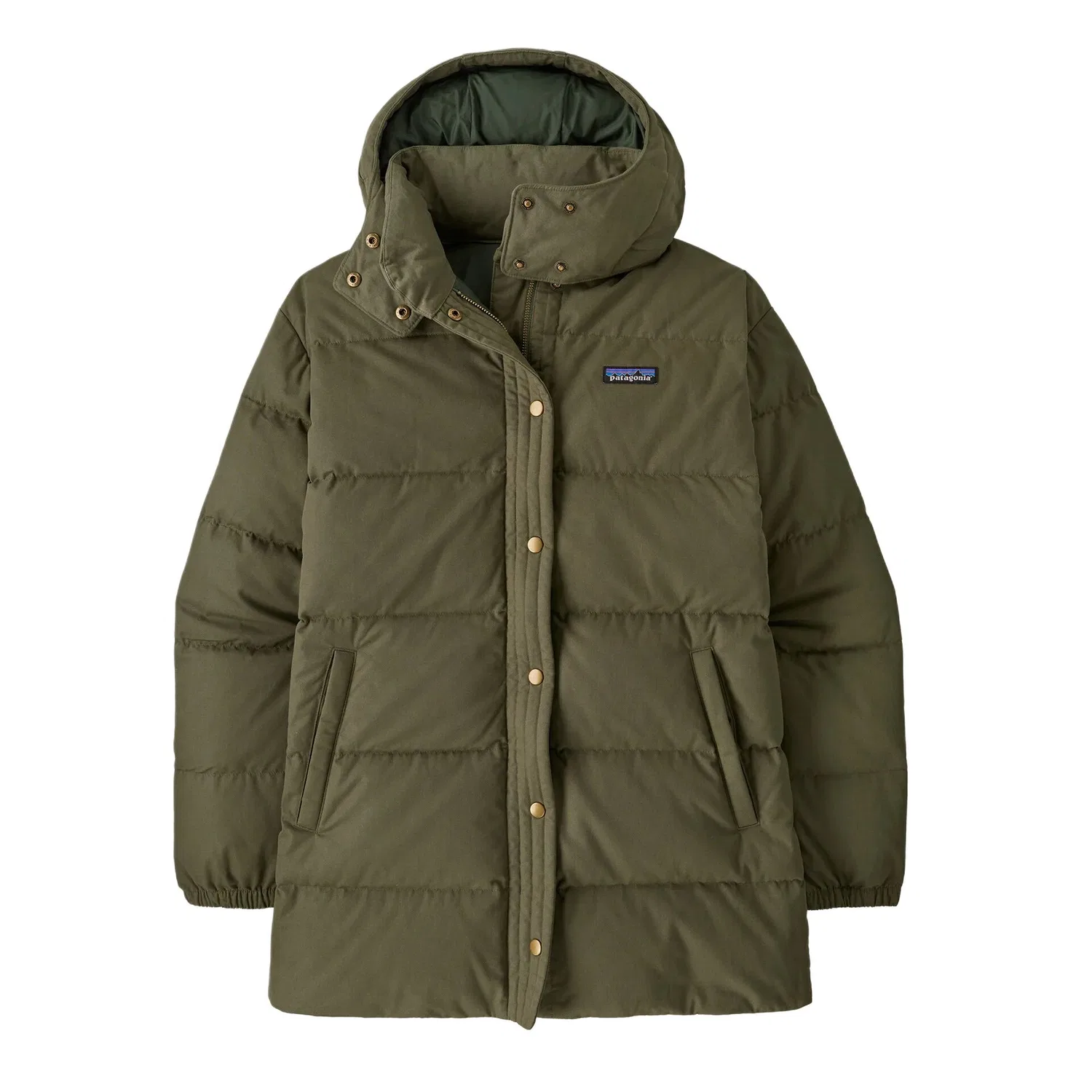 Пуховик хлопковый Patagonia Basin Green