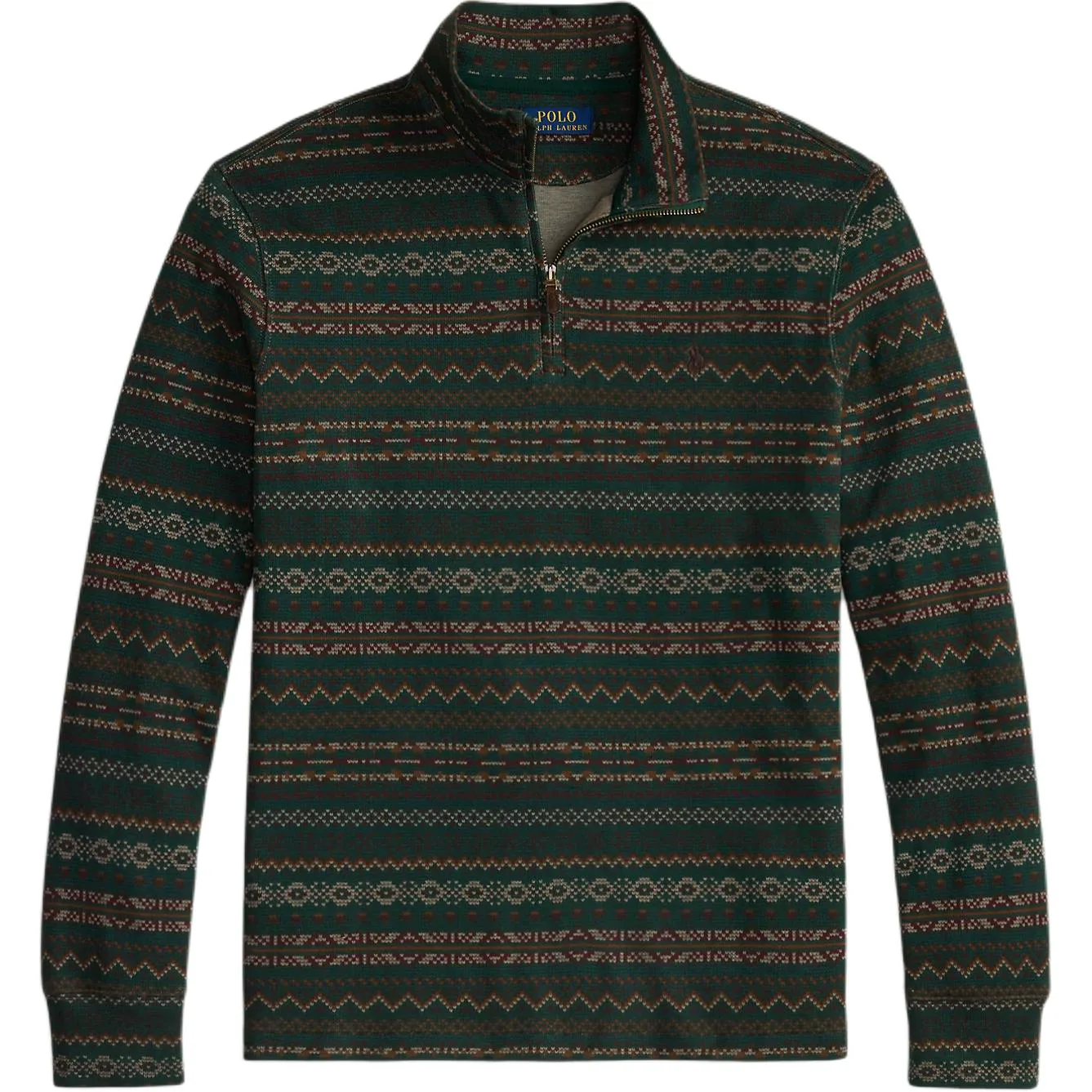 

Свитер с полузастежкой Polo Ralph Lauren, зеленый