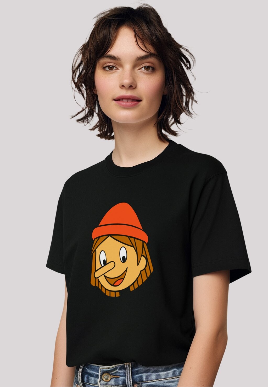 

Футболка с принтом PINOCCHIO LOGO F4NT4STIC, черный