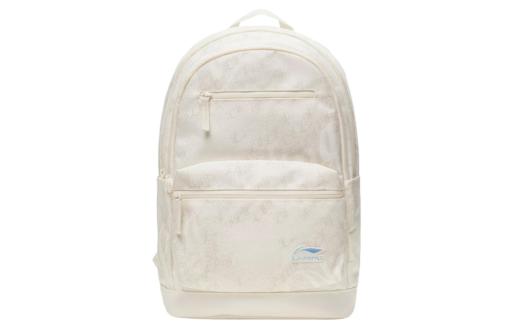 

Лининг Спорт Лайф Коллекция Полиэстеровый студенческий рюкзак обычный унисекс экрю