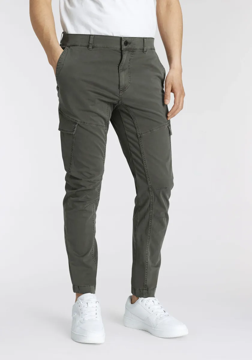 

Джинсовые брюки карго TOM TAILOR с заглаженными складками Tom Tailor Denim, зеленый