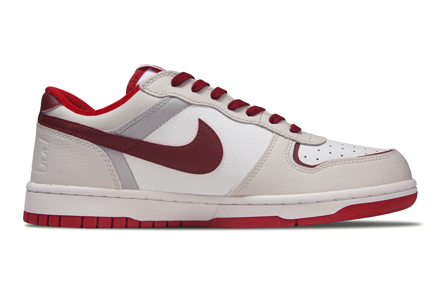 Nike Кроссовки для скейтбординга мужские Big Abrasion Resistant Slip Resistant low top белые красные — фото 3