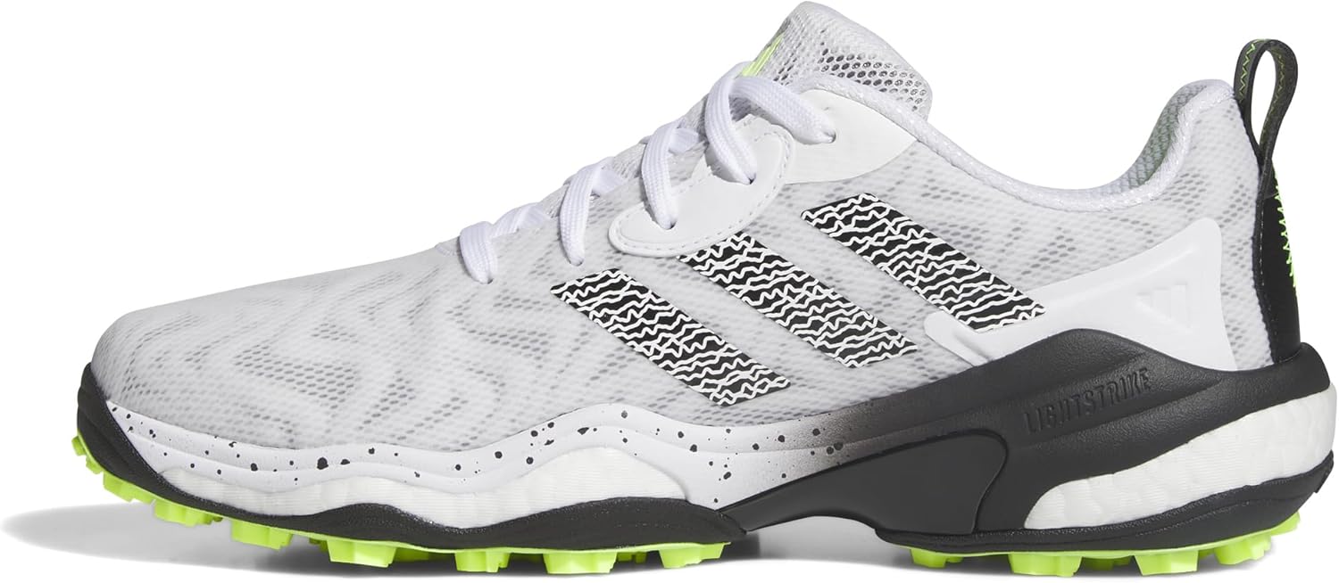 

Мужские гольф-кроссовки Adidas Codechaos 25 без шипов, белый/черный/желтый/ярко-желтый